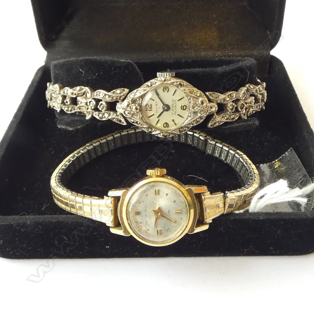 2 LADIES WRIST WATCHES SEIKO & MARQUISITE Image 1++