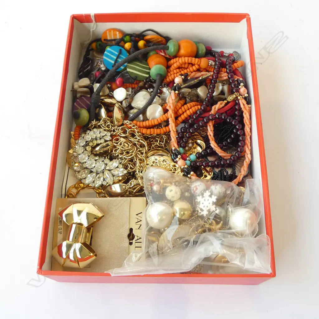 ASST. COSTUME JEWELLERY, INCLDS SCARF CLIPS Image 1++