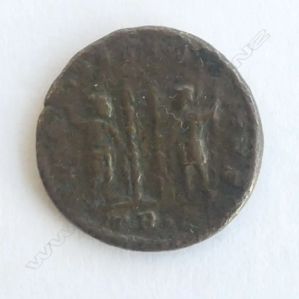**RTV** ROMAN COIN, CONSTANTINE II (AS CAESAR) 317-337 AD. 17mm dia. Image 1++