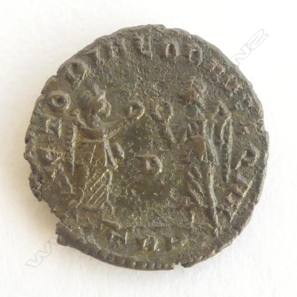**RTV** ROMAN COIN, CONSTANTIUS II 337-361 AD. 15mm dia. Image 1++