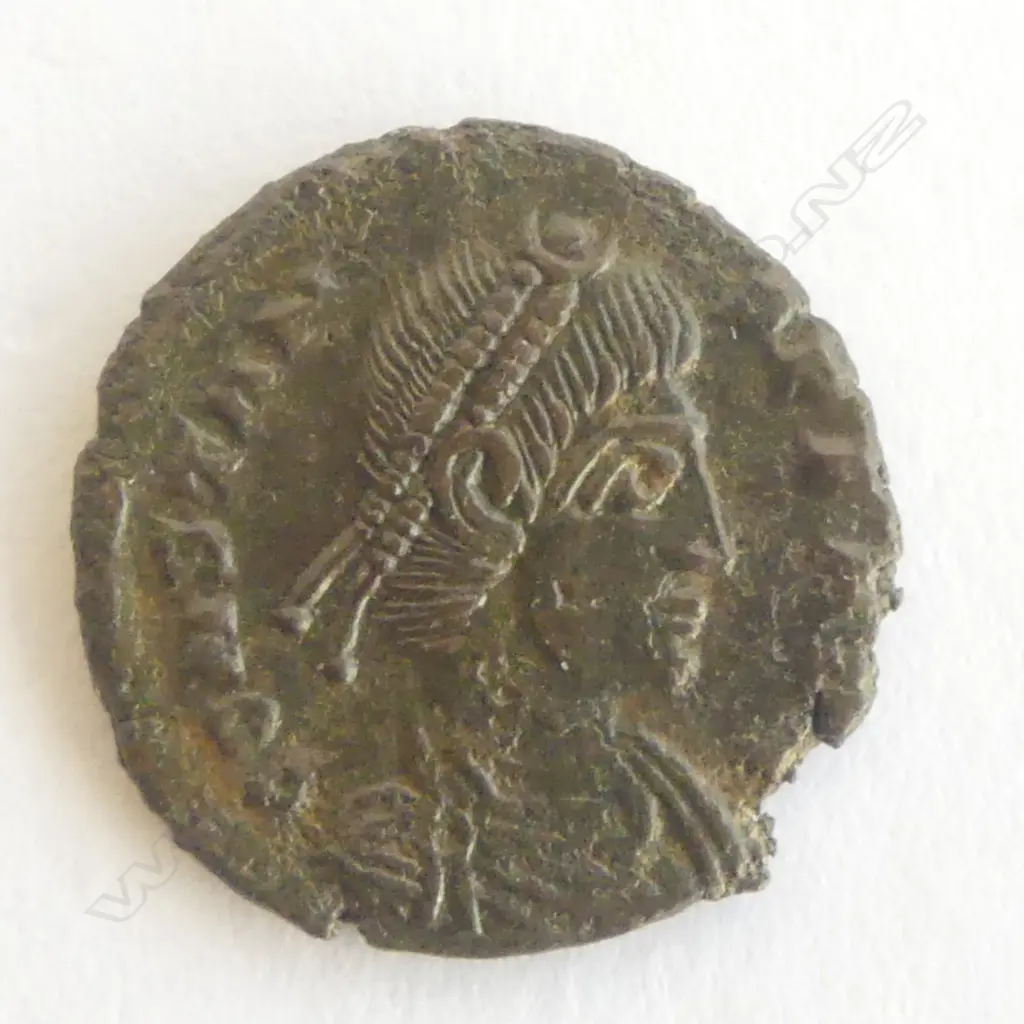 **RTV** ROMAN COIN, CONSTANTIUS II 337-361 AD. 15mm dia. Image 1++