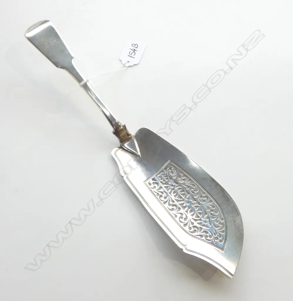 STG SILVER FISH SERVER, LONDON 1833 L.325mm 178gms Image 1++