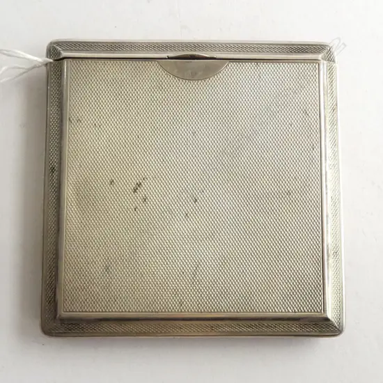 STG SILVER CIG. CASE, BIRMINGHAM 1927, 133.92gms