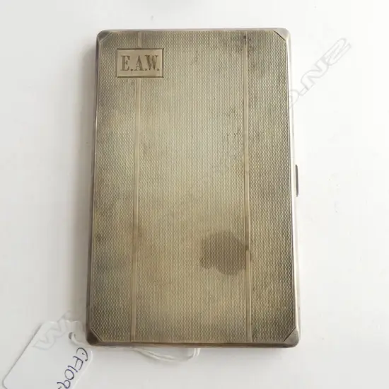 STG SILVER CIG. CASE, ENGRAVED 'ROYAL SINGAPORE FLYING CLUB', BIRMINGHAM 1937, 196gms