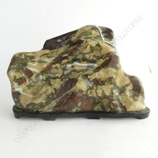 JAPANESE SUISEKI Scholar's STONE ON WOODEN BASE H.190mm