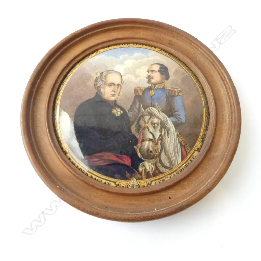 PRATTWARE POT LID IN WOODEN FRAME 150mm Image 1++