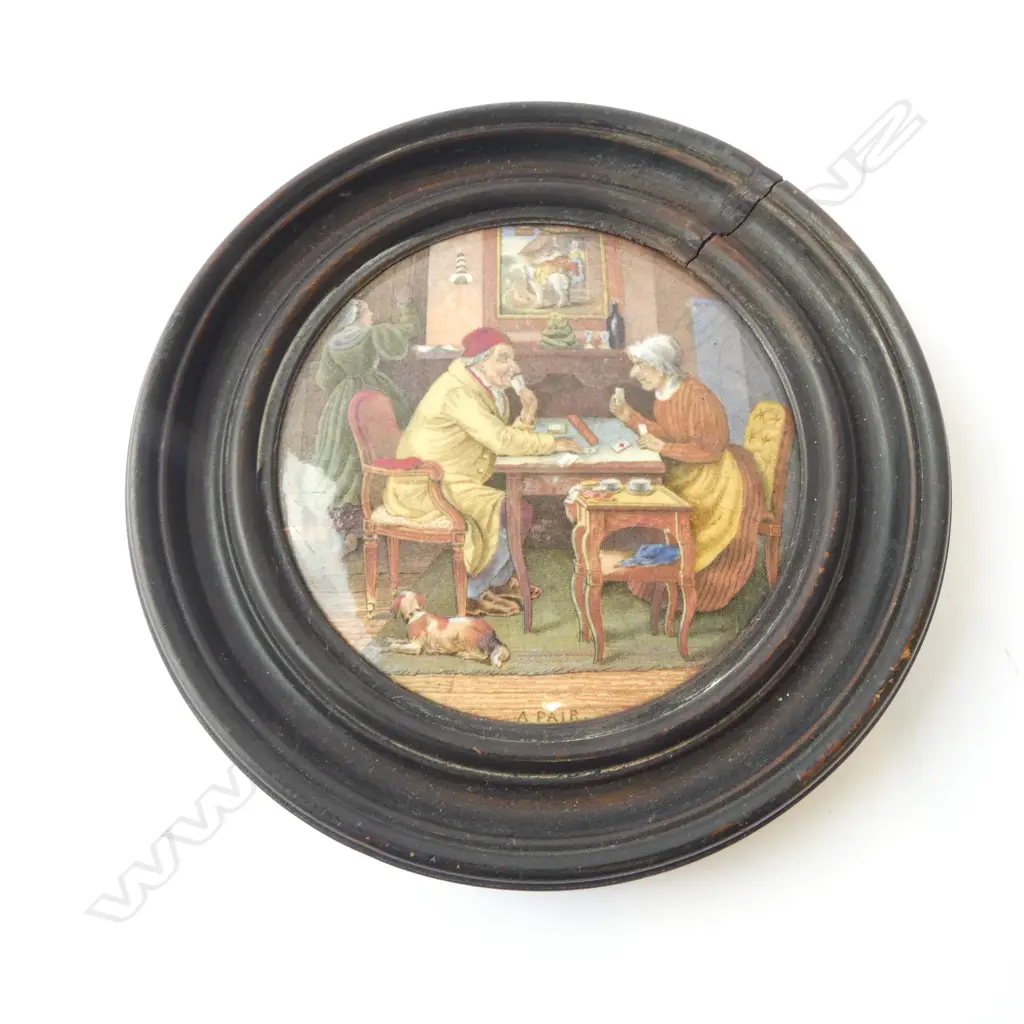 PRATTWARE POT LID IN WOODEN FRAME 150mm Image 1++