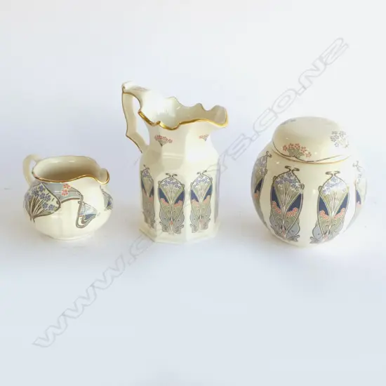 3 PCS MASON'S 'LIBERTY' PATTERN IRONSTONE