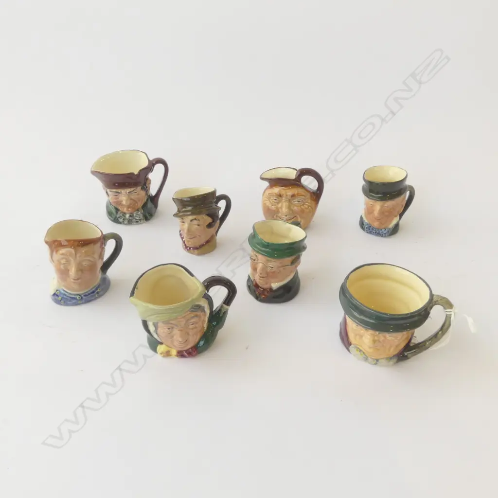 8 ROYAL DOULTON 'TINY' TOBY JUGS Image 1++