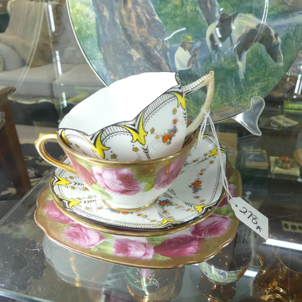 SHELLEY C/S, ROYAL ALBERT TRIO, ROYAL DOULON PLATE 270mm dia Image 1++