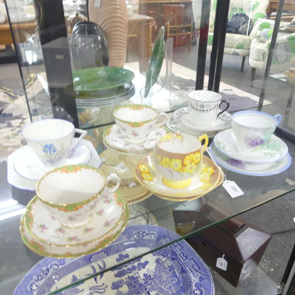 6 SHELLEY CHINA CSP SETS MIXED PATS  Image 1++