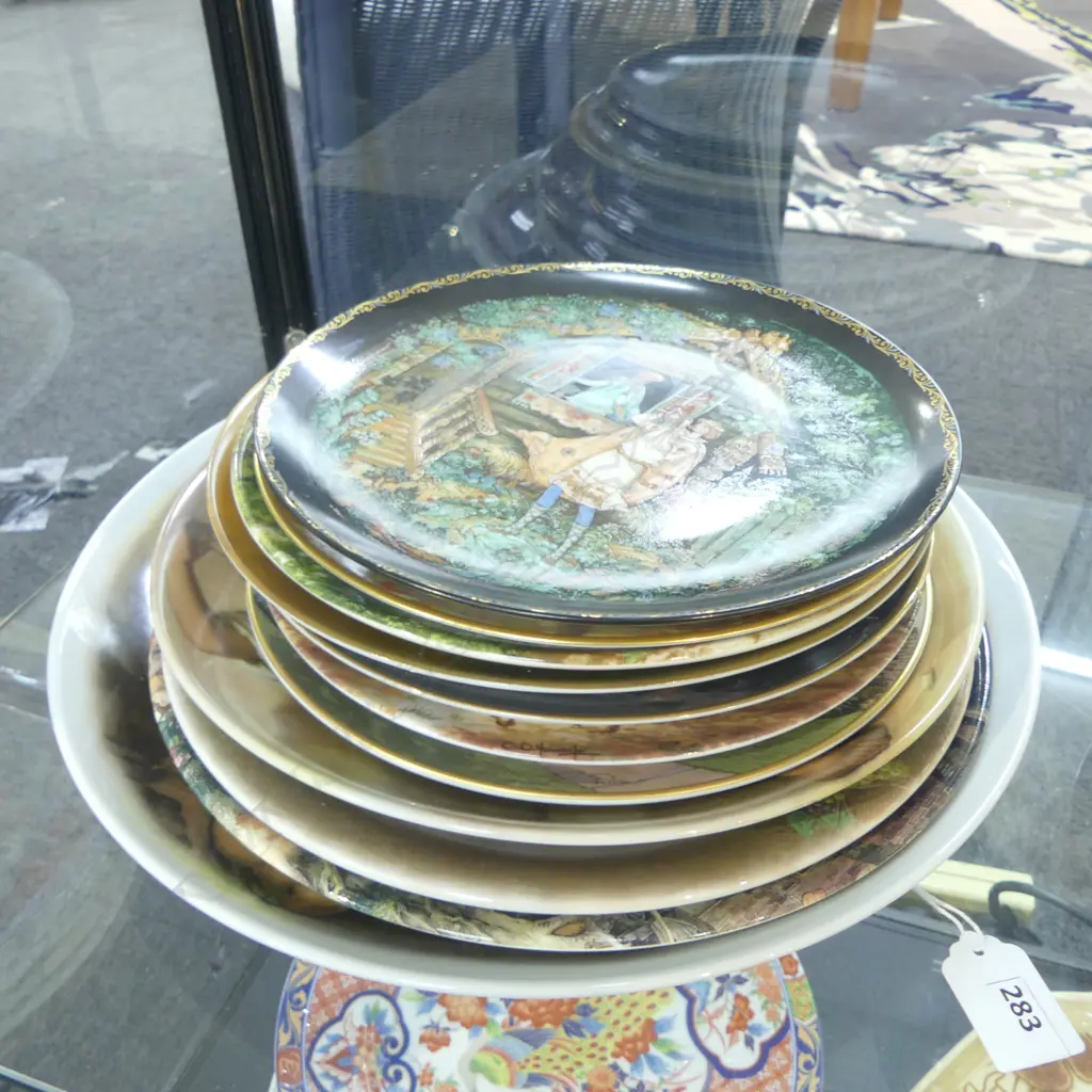 11 ASST. PLATES INCLUDING WEDGWOOD, ROYAL DOULTON, etc Image 1++