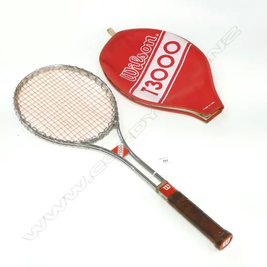 “WILSON T 3000” CHROMIUM STEEL TUBE RACQUET c.1973-1982...