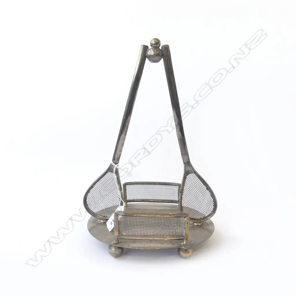SILVER PLATE 'TENNIS' STAND H.270mm Image 1++