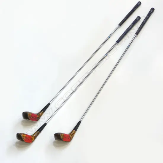 THREE SPALDING RIGHT HANDED GOLF CLUBS...