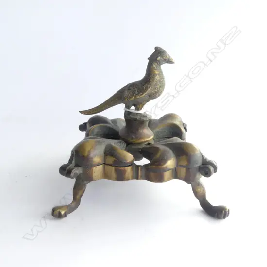 INDIAN CAST BRASS SPICE BOX  H.130mm