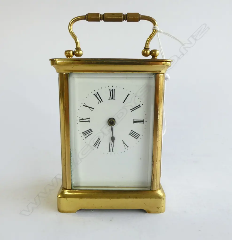 BRASS CARRIAGE CLOCK, H.150mm Image 1++