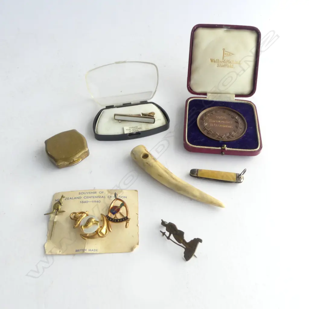 ASST. MEDALS, BADGES, POCKET KNIFE ETC Image 1++