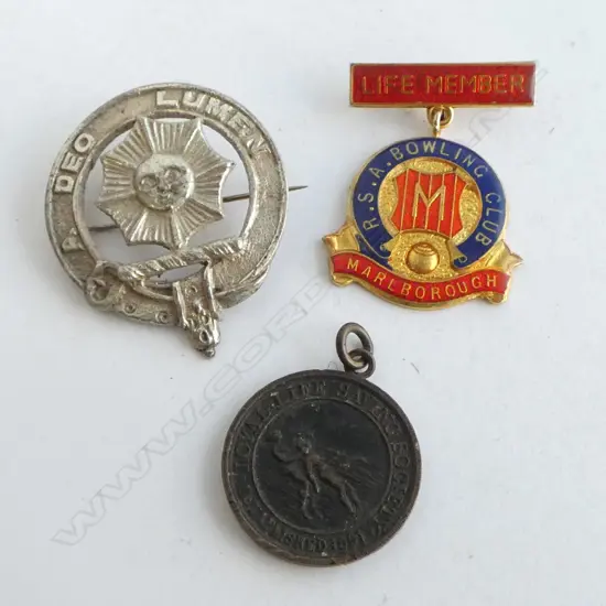 bag 3 VINTAGE BAGES / MEDALLIONS