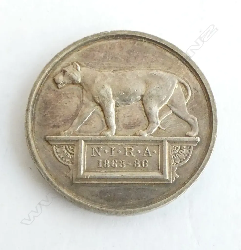 NORTH INDIA RIFLE ASSOC. 1921 SILVER MEDAL 23.8gms Image 1++