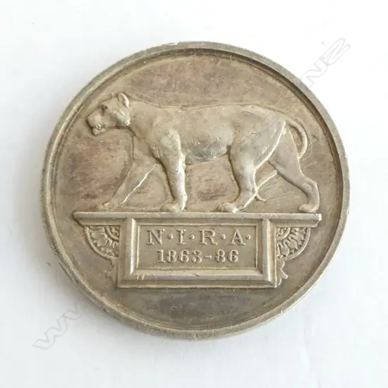 NORTH INDIA RIFLE ASSOC. 1921 SILVER MEDAL 23.8gms