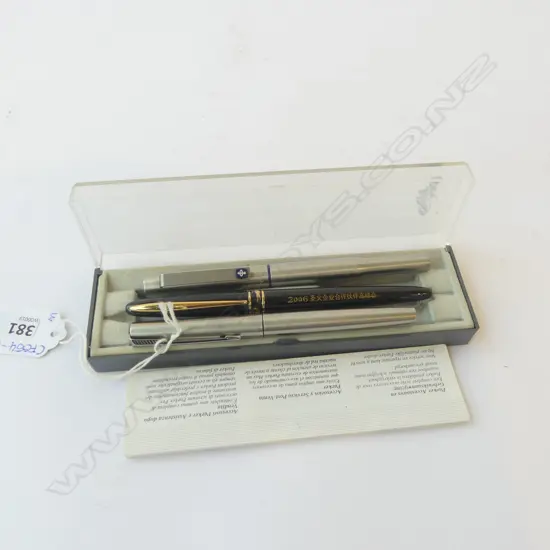 2 PARKER FOUNTAIN PENS +OTHER