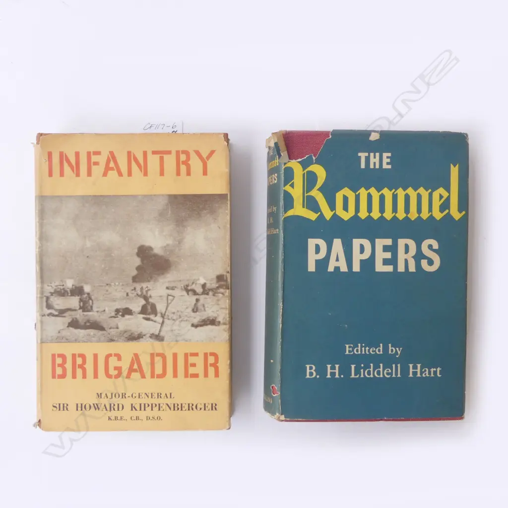 SIR HOWARD KIPPENBERGER 'INFANTRY BRIGADIER', PUB.1949 & 'THE ROMMEL PAPERS' ED. by B.H.HART, PUB.1953 Image 1++