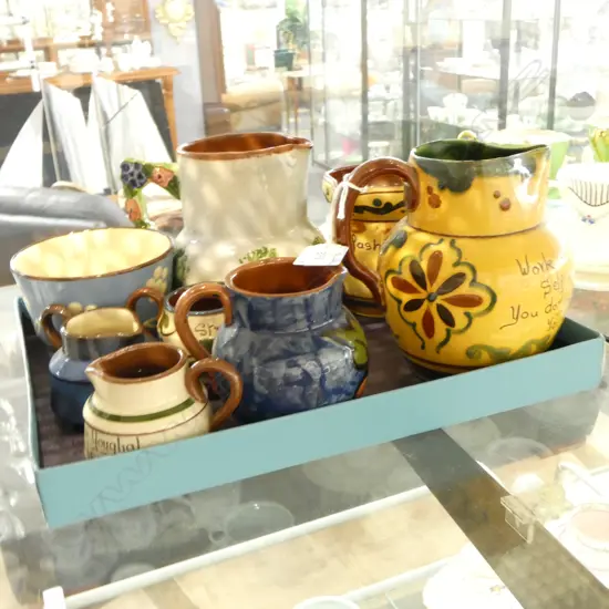 8PC TORQUAY POTTERY H150MM TALLEST