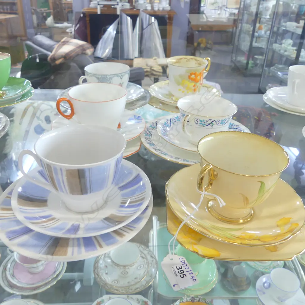 6 SHELLEY CHINA CSP SETS MIXED PATS Image 1++