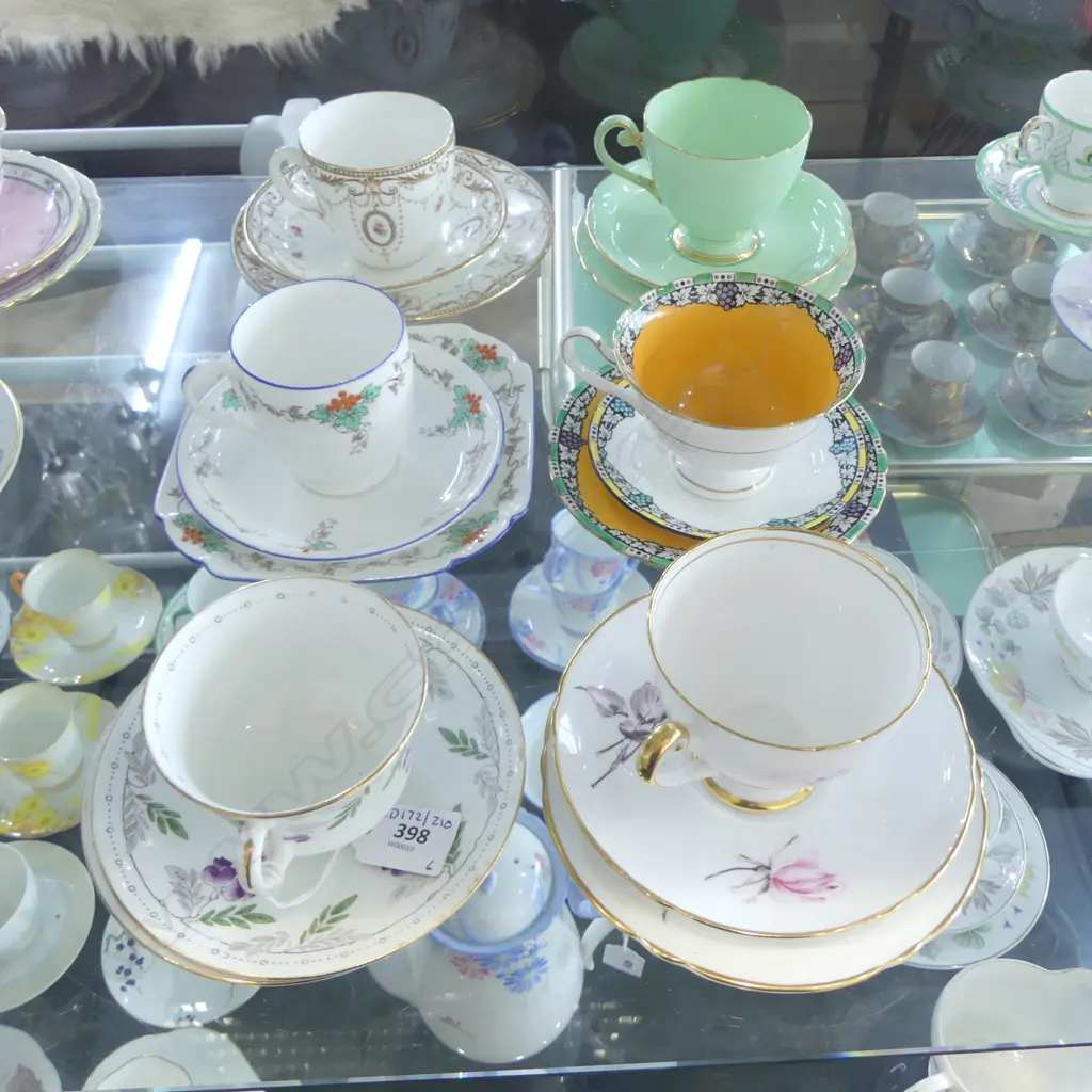 6 SHELLEY CHINA CSP SETS MIXED PATS  Image 1++