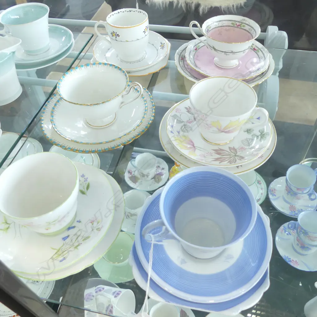 6 SHELLEY CHINA CSP SETS MIXED PATS Image 1++