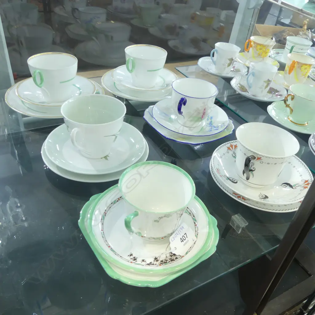 6 SHELLEY CHINA CSPS MIXED PATS Image 1++