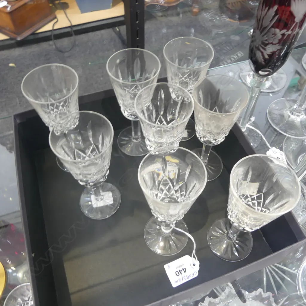 SET OF 8 WATERFORD SWEET WINE GLASSES H130MM Image 1++