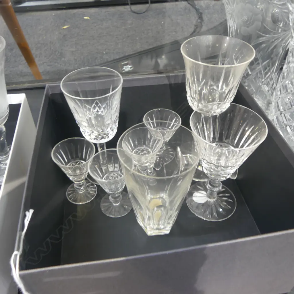 9 WATERFORD GLASSES VARIOUS PATS & SIZES Image 1++