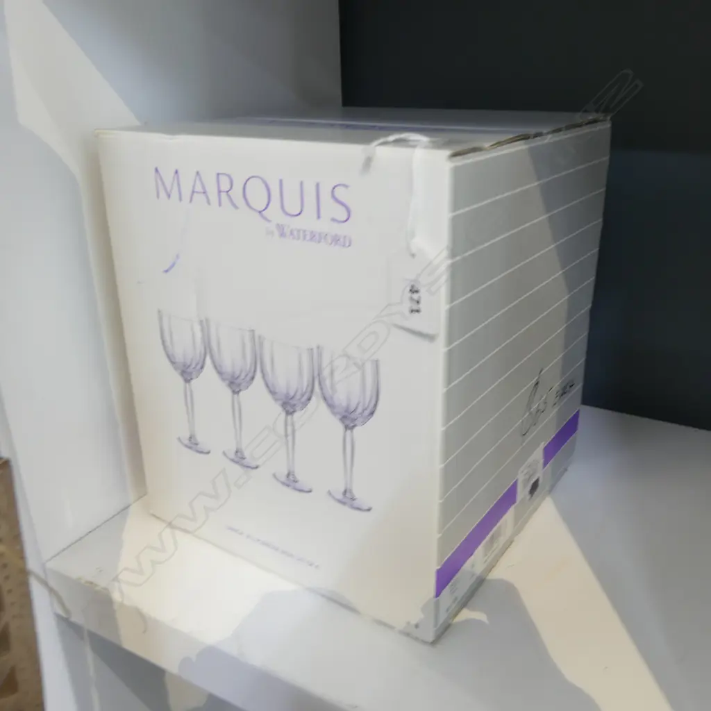 6 MARQUIS WATERFORD CRYSTAL WINE GLASSES H210 Image 1++