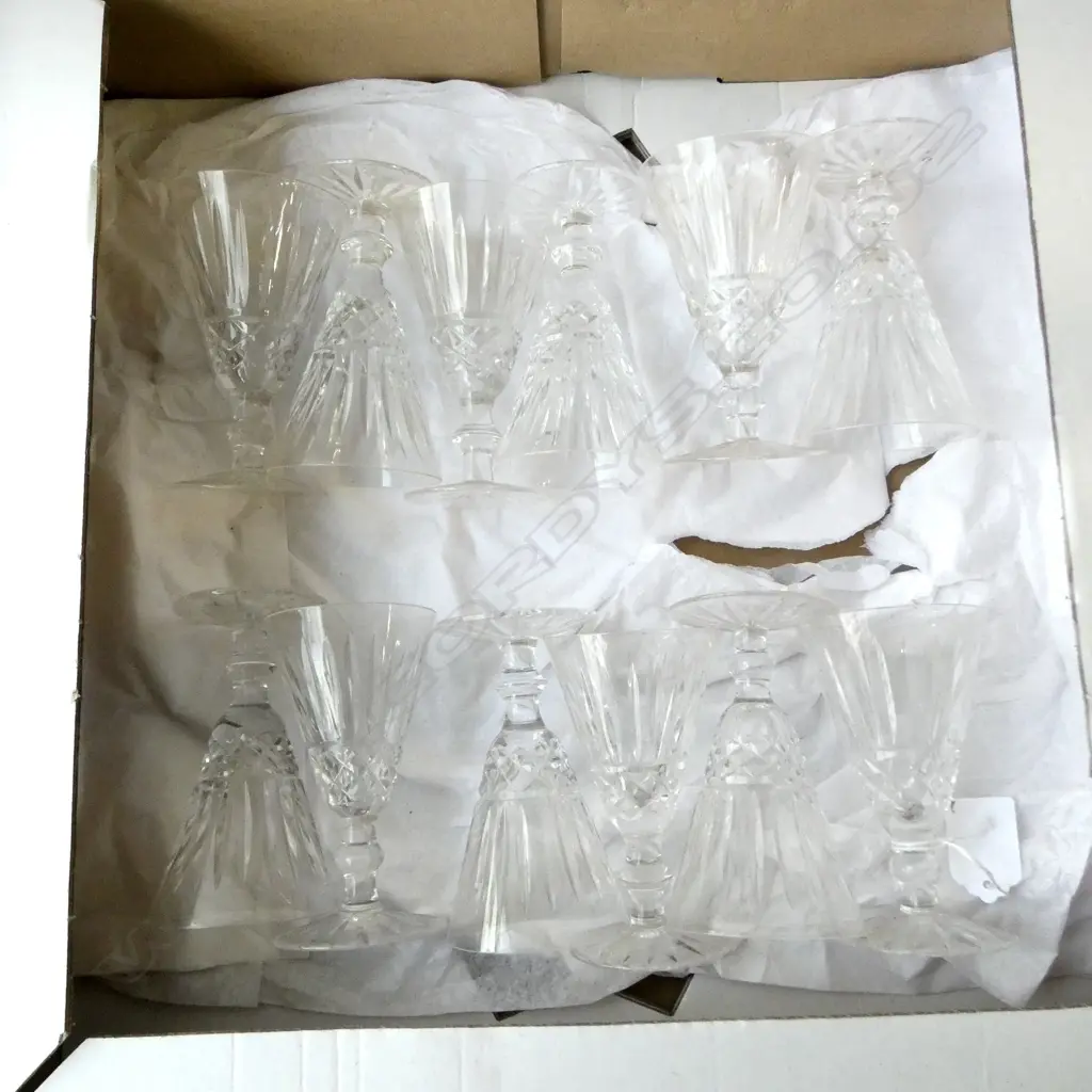 SET OF 12 WATERFORD SWEET WINE GLASSES H110MM Image 1++