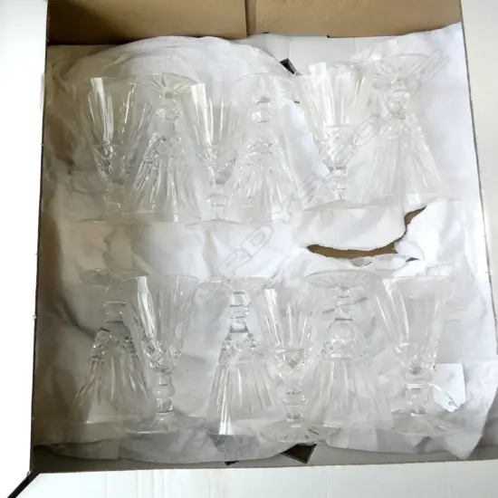 SET OF 12 WATERFORD SWEET WINE GLASSES H110MM