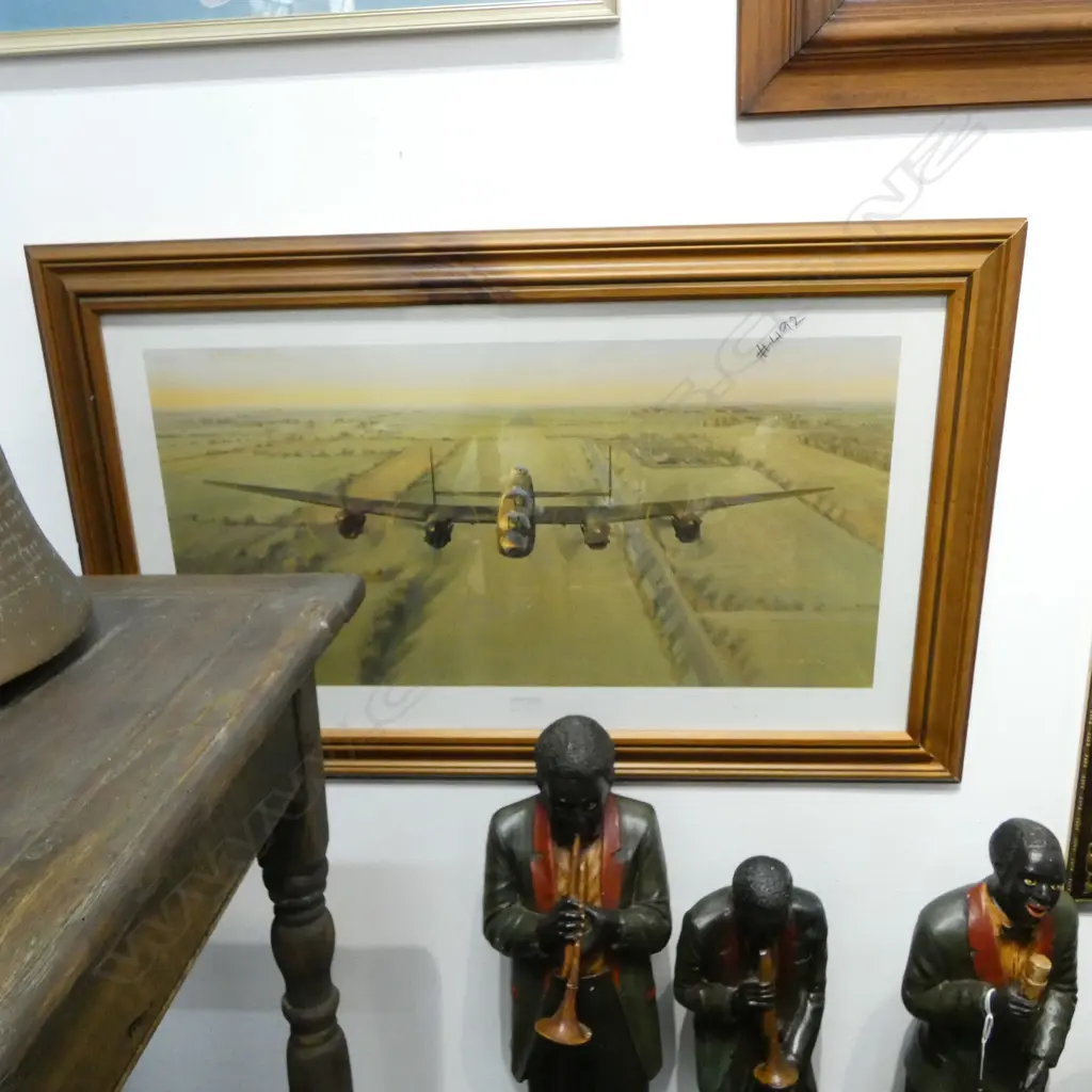 3 MILITARY PRINTS; BARRIE CLARK SPITFIRE 570x995mm, BATTLESHIP, COULSON 'MERLINS THUNDER' Image 1++