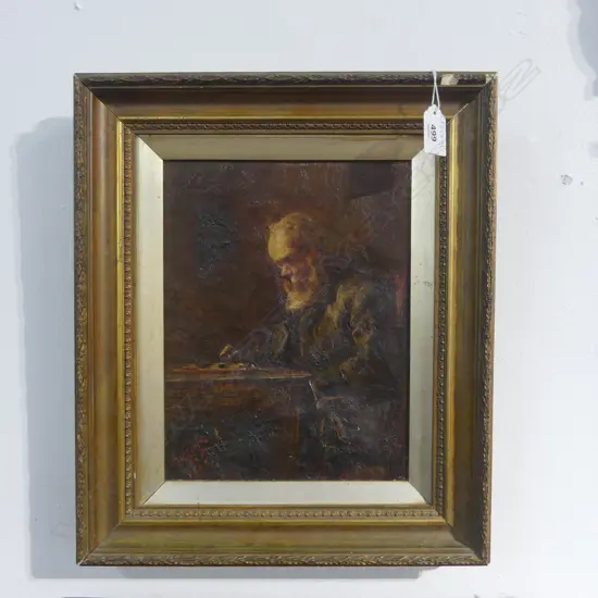 ALFRED HENRY O’KEEFFE, OIL ON CANVAS, AFTER OLD MASTERS, 260x200mm