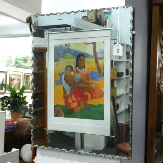 MIRROR w. GAUGUIN PRINT 460x355mm