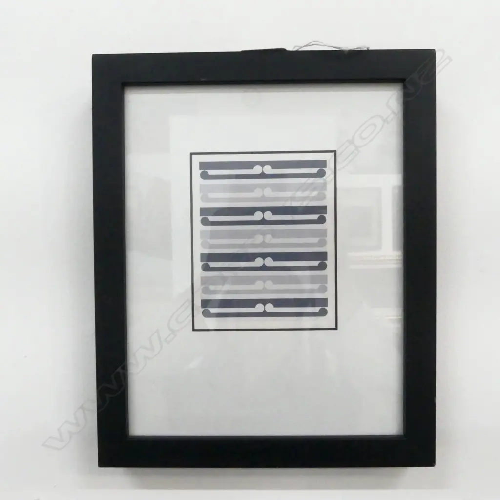 GORDON WALTERS FRAMED PRINT, UNTITLED KORU SERIES, 102x82mm Christchurch gallery Image 1++