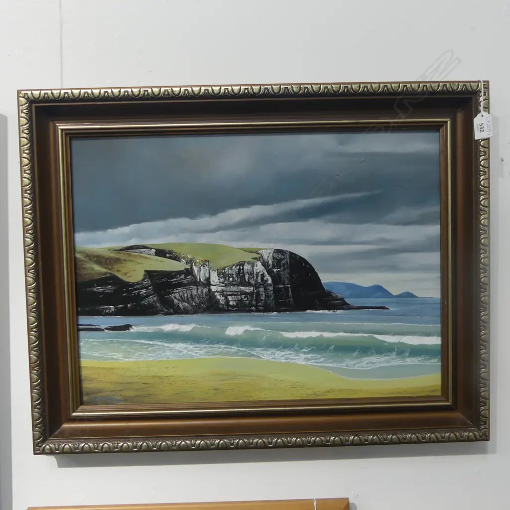 ALBERT DAVID SUTTON 'JACKS BAY' OIL ON BOARD 385x525mm Image 1++