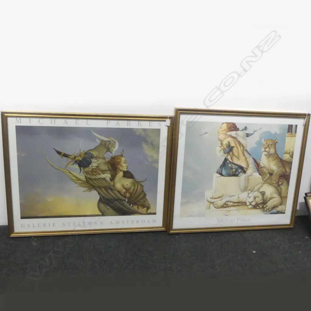 2 MICHAEL PARKES EXHIBITION POSTERS 690x780mm Image 1++
