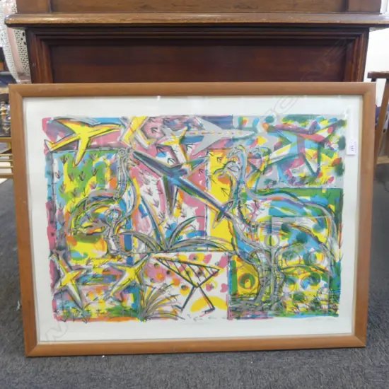 NUMBERED PRINT TRANSFORMATION SIGNED P BLAIR H480 W680MM