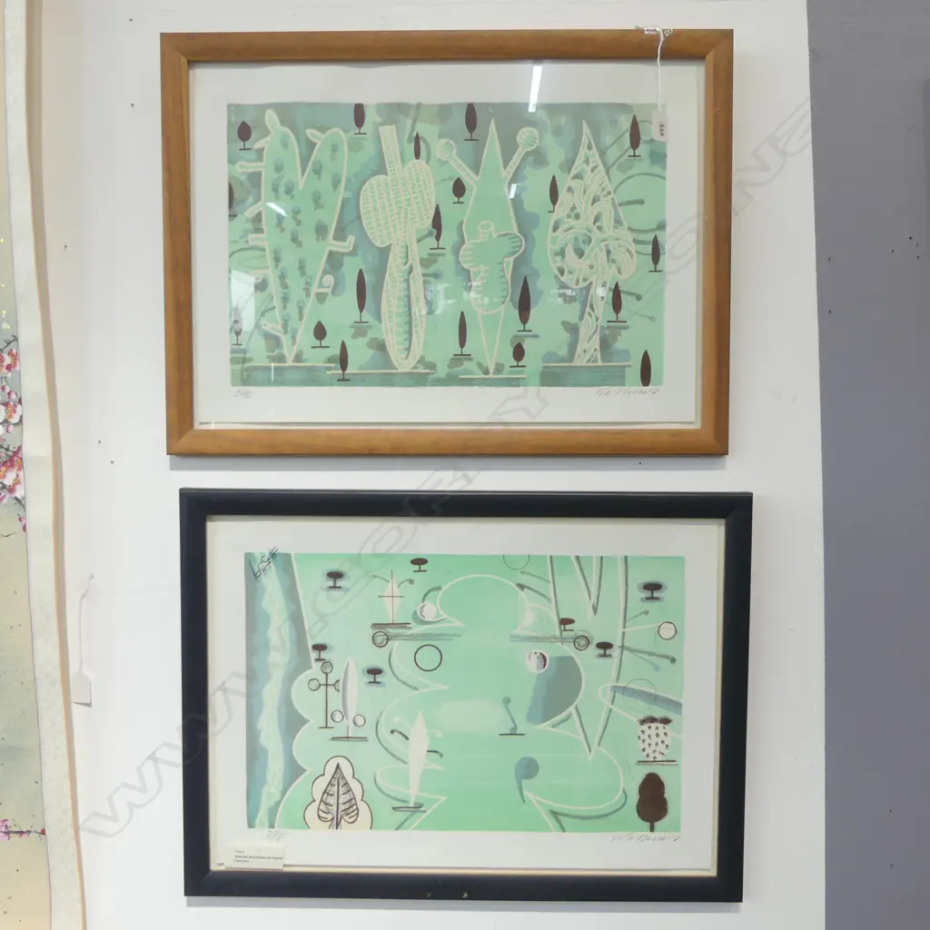 2 NUMBERED PRINTS SIGNED & BY  DENYS WATKINS H300 W460MM Image 1++