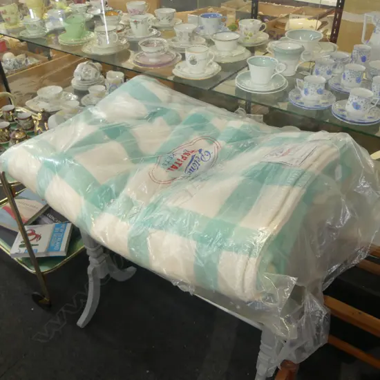 ALL WOOL PETONE HOSPITAL BLANKET IN ORIG. BAG w. TAGS 2.5x2M