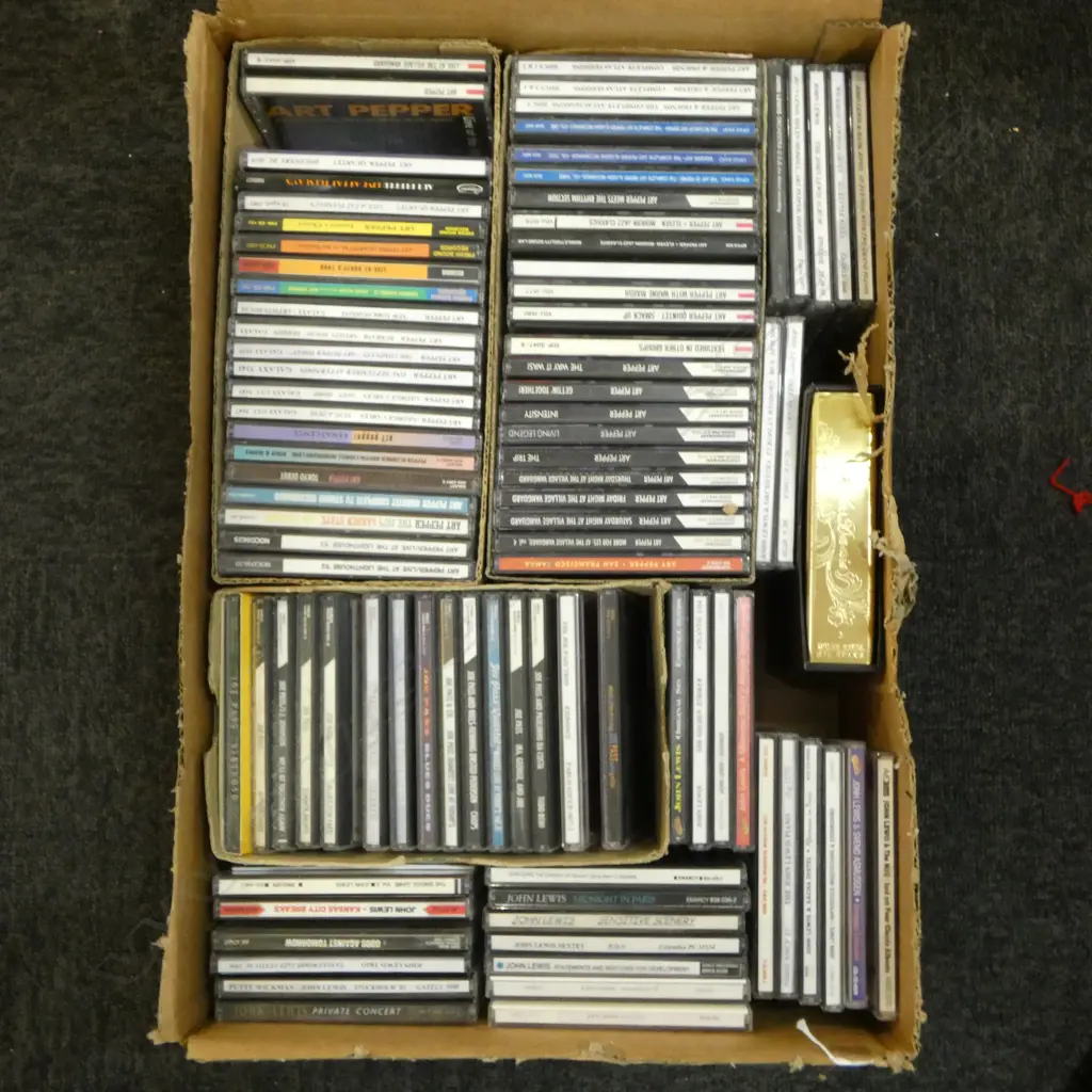 LOT ASST JAZZ CDS ART PEPPER ETC Provenance: Ex Collection Wellington Choy Image 1++