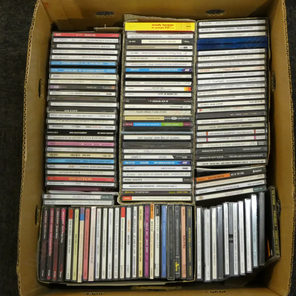LARGE LOT OF JAZZ CDS VARIOUS ARTISTS Provenance: Ex Collection Wellington Choy Image 1++