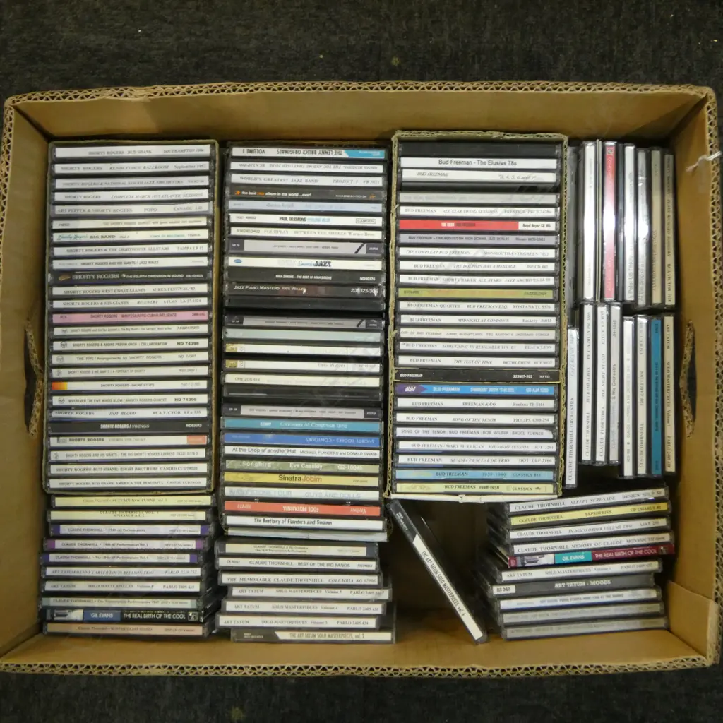 LARGE LOT OF JAZZ CDS VARIOUS ARTISTS Provenance: Ex Collection Wellington Choy Image 1++