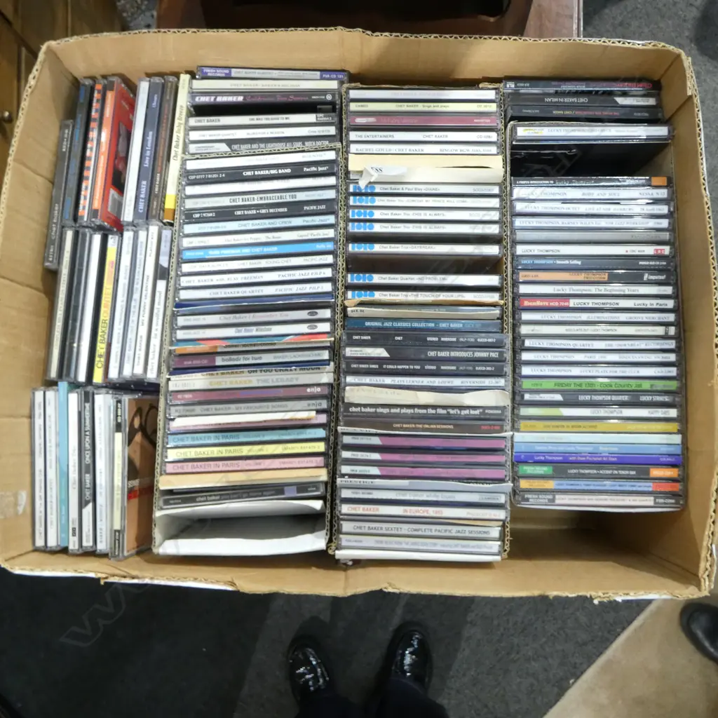 LOT ASST JAZZ CDS MAINLEY CHET BAKER ETC Provenance: Ex Collection Wellington Choy Image 1++